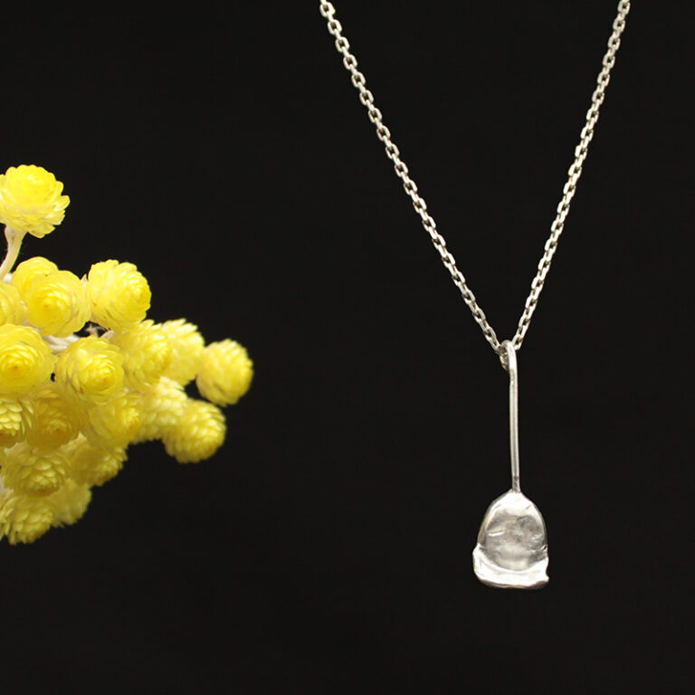 Collier pépites Tige argent