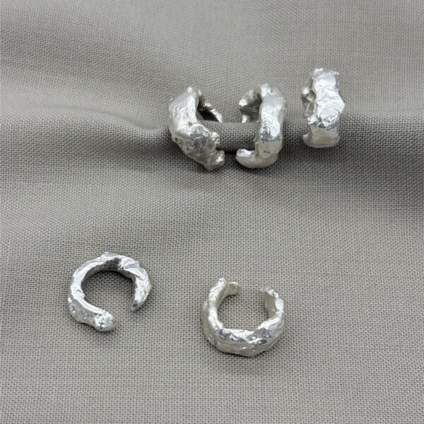 Earcuff argent recyclé ou vermeil
